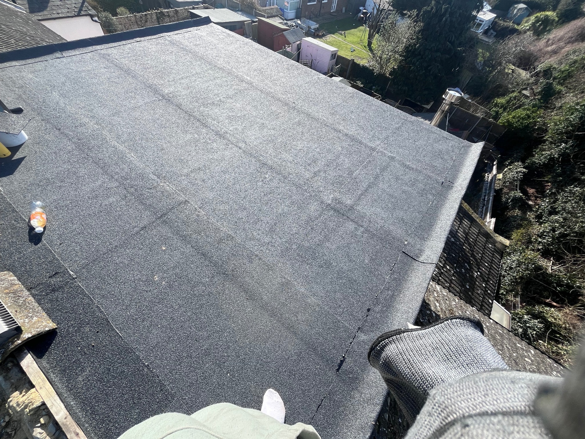 Professional roofing work